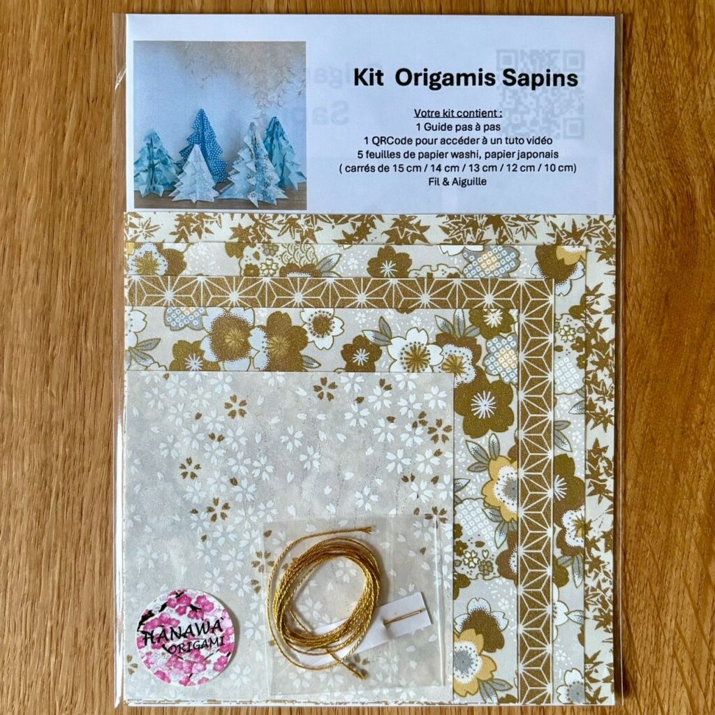 KIT DIY – Origami Sapins blancs